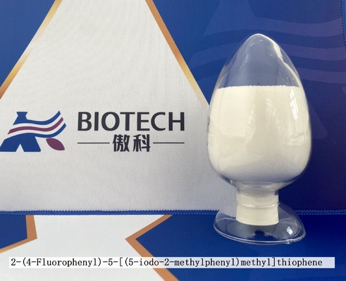 2-(4-Fluorophenyl)-5-[(5-Iodo-2-Methylphenyl)Methyl]Thiophene CAS 898566-17-1 결정 분말