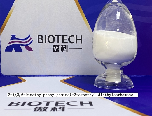 2-((2,6-Dimethylphenyl) amino)-2-oxoethyl diethylcarbamate for Leostesin impurity 흰색 분말 순도 97%
