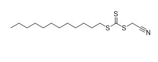 금속 킬레이트 크로마토그래피 Cyanomethyl Dodecyl Trithiocarbonate CAS 아니오 796045-97-1 C15H27NS3 97%