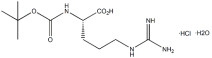 N-BOC-L-아르기닌 수분화물 CAS 35897-34-8 흰색 분말 순도 98% 녹는점 109°C 보관 조건 건조한 상태에서 밀폐