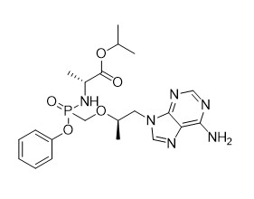 이소프로필 ((SR) - ((((R)-1 - (6 - amino-9H - purin-9-yl) 산소를 함유한) propan-2-yl) 메틸) (페놀) 인광 yl) -D-alaninate 순도 95%