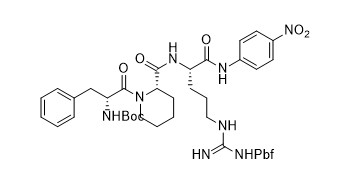 N-복-D-프헤-알아-L-핍-아르그 Pbf-4-Nitroaniline 쇼트 체인 폴리펩타이드 엷은 노란 분말 97%