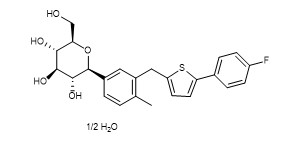 순도 99% 카나그리플로진 반수석고 CAS 어떤 928672-86-0도 수정같은 가루 API 반제품을 희게 하지 않습니다