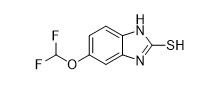 하얀 5-Difluoromethoxy-2-Mercapto-1H-Benzimidazol CAS 97963-62-7 번 또는 떨어져서 하얀 결정 분말 꿀벌속 반제품