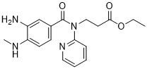 에틸 N-[3-amino-4-(methylamino)benzoyl]-N-pyridin-2-yl-beta-alaninate CAS No.212322-56-0 하얗 황색 분말을 밝힙니다