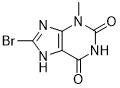 API 반제품 8-Bromo-3-methyl-3,7-dihydropurine-2,6-dione CAS 번호 93703-24-3 연회색 분말 99%
