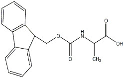 아미노산 유도체 FMOC-Ala-OH CAS. 35661-39-3 백색 분말 순수성 98% C18H17NO4