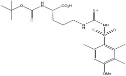 아미노산 분화물 Boc-Arg ((Mtr) -OH CAS. 102185-38-6 흰색 ~ 흰색 분말 98% 순도