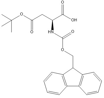 순수성 98% 아미노산 유래물 CAS 71989-14-5 Fmoc-Asp(OtBu)-OH C23H25NO6