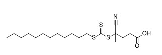 단단하여서 노랗게 되도록 떨어져서 하얀 4-Cyano-4-dodecylsulfanylcarbothioylsulfanylpentanoic 산 CAS 번호 870196-80-8 C19H33NO2S3