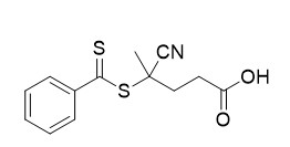 4-Cyano-4-(Phenylcarbonothioylthio)Pentanoic 산 CAS 201611-92-9 C13H13NO2S2는 빨간 황색 분말을 자줏빛으로 만듭니다