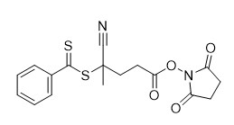 N-숙신이미딜 4-Cyano-4-(Phenylcarbonothioylthio)Pentanoate 부대 시약 CAS 864066-74-0 C17H16N2O4S2 95%