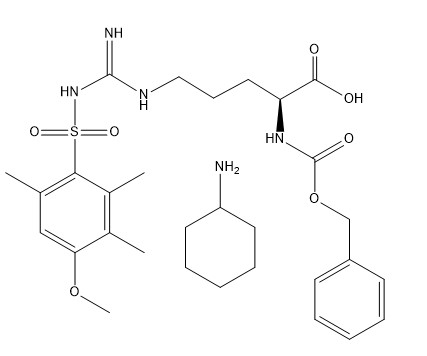 순도 98% 아미노산 유도체 CAS 80745-09-1 z-arg(mtr)-oh.cha C30H45N5O7S