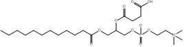 CAS 118426-36-1 2-((3-Carboxypropanoyl)oxy)-3-(dodecanoyloxy)propyl (2-(trimethylammonio)ethyl) 인산 광물